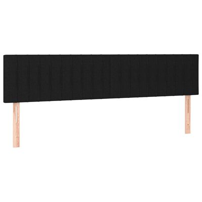 vidaXL Posteľný rám boxspring s matracom čierny 160x200 cm látka