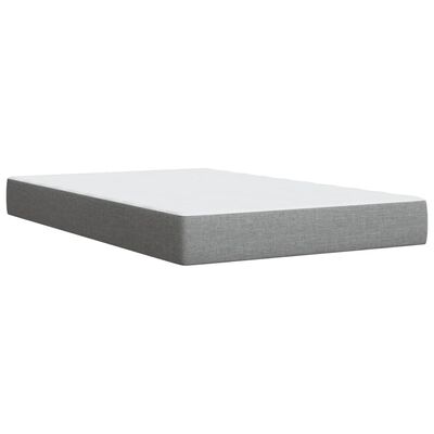 vidaXL Boxspring posteľ s matracom bledosivá 120x190 cm látka