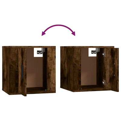 vidaXL 3-dielna súprava TV skriniek dymový dub spracované drevo