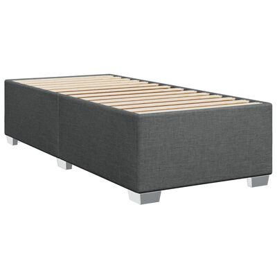 vidaXL Boxspring posteľ s matracom tmavosivá 100x200 cm látka