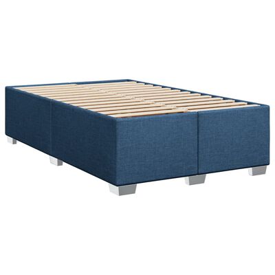 vidaXL Posteľný rám boxspring s matracom modrý 90x190 cm látka