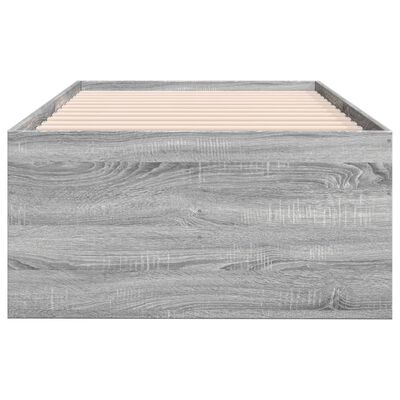 vidaXL Denná posteľ so zásuvkami sivá sonoma 75x190 cm kompozit. drevo