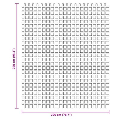 vidaXL Kempingová podložka antracitová 2,5x2 m