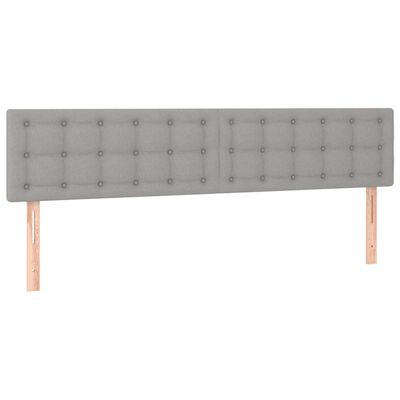 vidaXL Boxspring posteľ s matracom svetlosivá 100x200 cm látka