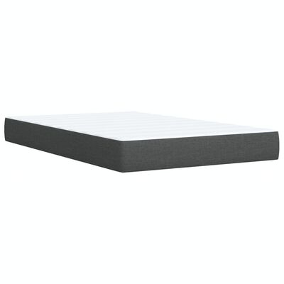 vidaXL Boxspring posteľ s matracom, tmavosivá 120x190 cm, látka