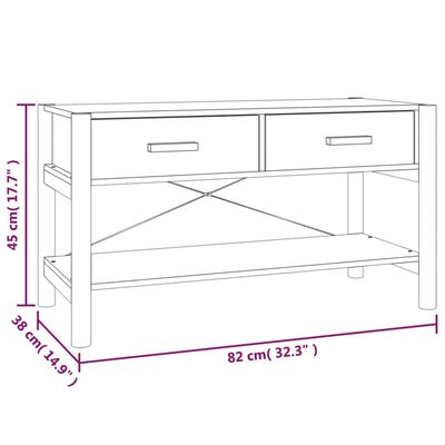 vidaXL TV skrinka biela 82x38x45 cm spracované drevo