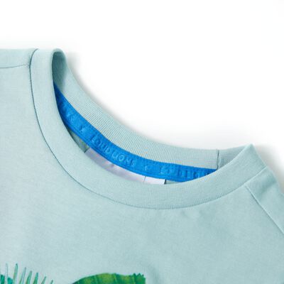 Detské tričko svetlé aqua 128