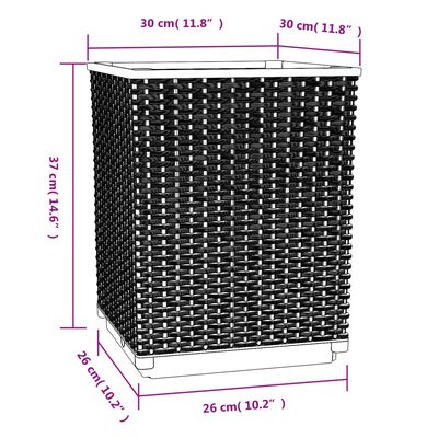 vidaXL Kvetináče 2 ks bledosivé 30x30x37 cm polypropylén