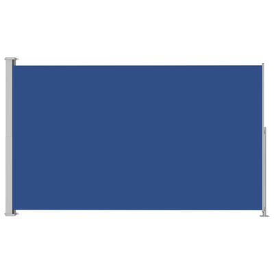 vidaXL Zaťahovacia bočná markíza na terasu 200x300 cm modrá