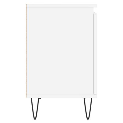 vidaXL Nočná skrinka biela 40x30x50 cm kompozitné drevo