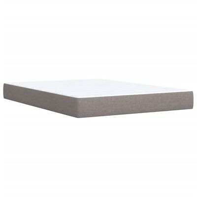 vidaXL Posteľný rám boxspring s matracom sivohned 160x200 cm látka