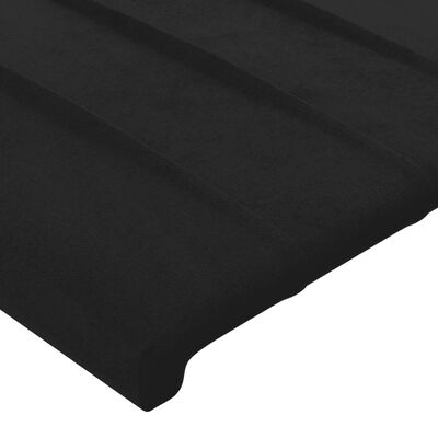 vidaXL Posteľný rám boxspring s matracom čierny 90x190 cm zamat