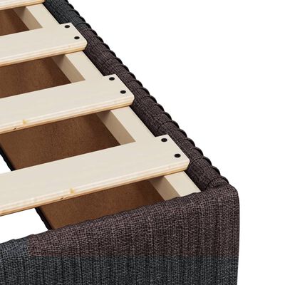 vidaXL Boxspring posteľ s matracom tmavohnedá 200x200 cm látka