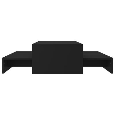 vidaXL Zasúvacie stolíky, čierne 100x100x26,5 cm, kompozitné drevo