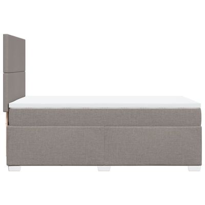 vidaXL Boxspring posteľ s matracom sivohnedý 100x200 cm látka