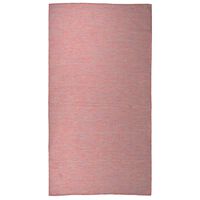 vidaXL Vonkajší koberec s plochým tkaním 80x150 cm červený