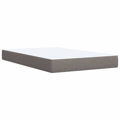 vidaXL Boxspring posteľ s matracom sivohnedý 120x200 cm látka