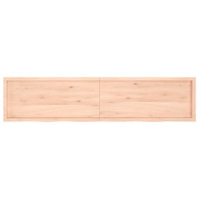 vidaXL Kúpeľňová doska 220x50x(2-6) cm neošetrený masív