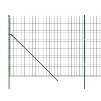 vidaXL Drôtený plot zelený 1,8x10 m pozinkovaná oceľ