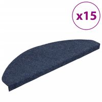 vidaXL Samolepiace nášľapy na schody 15 ks 65x22,5x3,5 cm modré