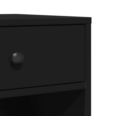 vidaXL Stojan na tlačiareň s kolieskami čierny 60x40x68,5 cm