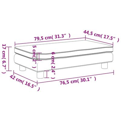 vidaXL Detská pohovka s podnožkou čierna 100x50x30 cm umelá koža