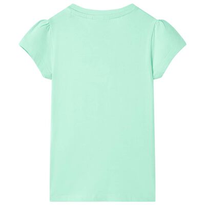Detské tričko žiarivo zelené 116