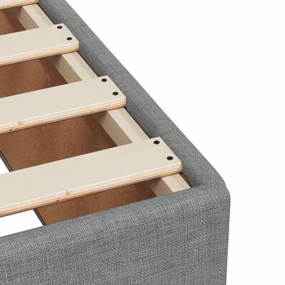 vidaXL Boxspring posteľ s matracom bledosivý 100x200 cm látka