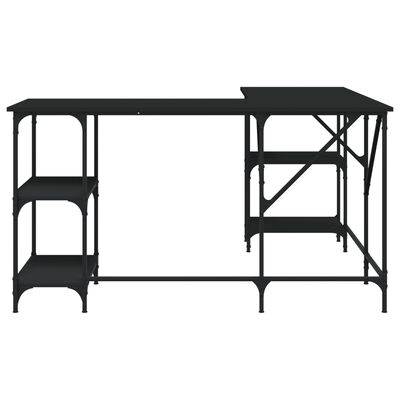 vidaXL Stôl čierny 139x139x75 cm kompozitné drevo
