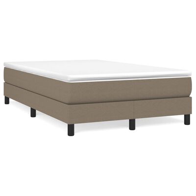 vidaXL Boxspring posteľ s matracom sivohnedá 120x190 cm látka