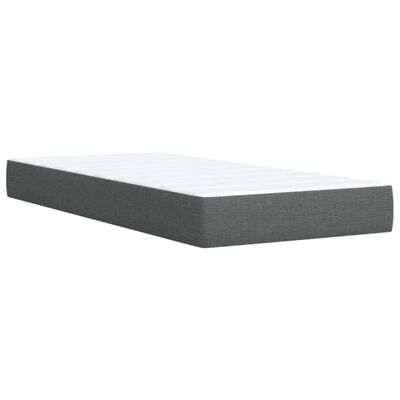 vidaXL Boxspring posteľ s matracom tmavosivá 90x190 cm látka