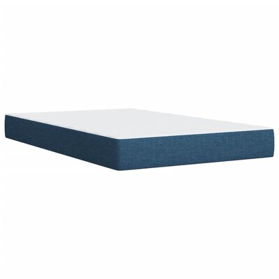 vidaXL Boxspring posteľ s matracom modrá 120x200 cm látka