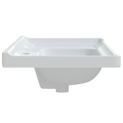 vidaXL Kúpeľňové umývadlo biele 100x48x23 cm obdĺžnikové keramické