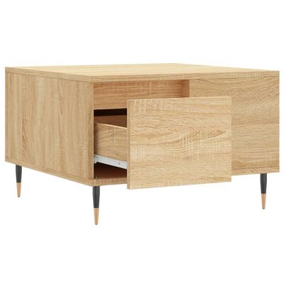 vidaXL Konferenčný stolík dub sonoma 55x55x36,5 cm spracované drevo