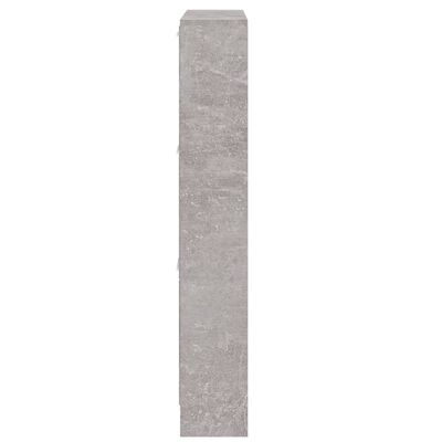 vidaXL Botník betónovo sivý 59x17x108 cm spracované drevo
