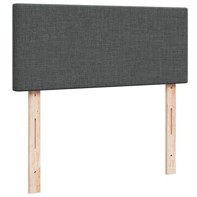 vidaXL Boxspring posteľ s matracom, tmavosivá 120x190 cm, látka