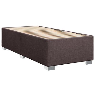 vidaXL Boxspring posteľ s matracom tmavohnedá 100x200 cm látka