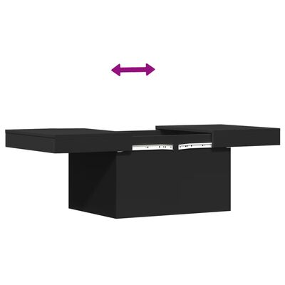 vidaXL Konferenčný stolík čierny 80x55x40 cm kompozitné drevo
