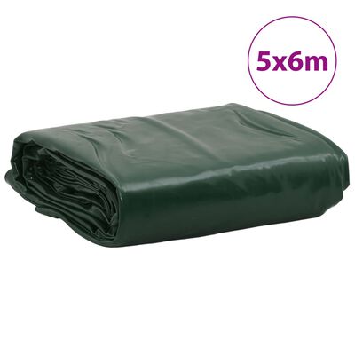 vidaXL Celta zelená 5x6 m 650 g/m²