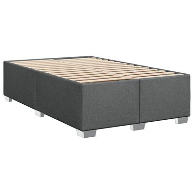 vidaXL Boxspring posteľ s matracom, tmavosivá 120x190 cm, látka