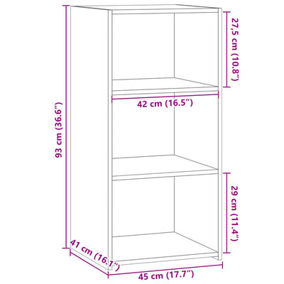 vidaXL Komoda čierna 45x41x93 cm spracované drevo