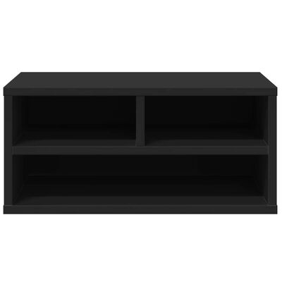 vidaXL Stojan na tlačiareň čierny 49x40x22,5 cm kompozitné drevo