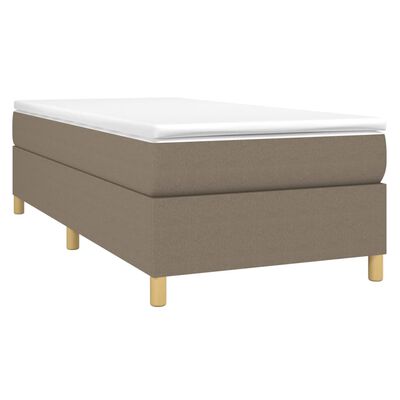 vidaXL Boxspring posteľ s matracom sivohnedý 100x200 cm látka