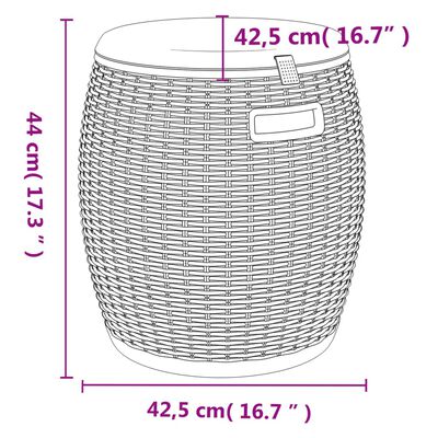 vidaXL 4-v-1 záhradný úložný box bledohnedý polypropylén