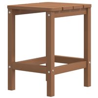 vidaXL Záhradný stôl Adirondack hnedý 38x38x46 cm HDPE