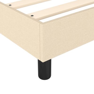 vidaXL Boxspring posteľ s matracom krémový 140x190 cm látka