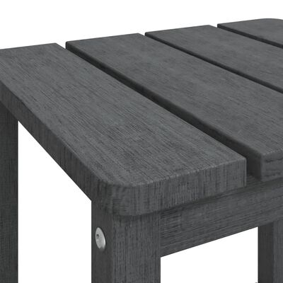 vidaXL Záhradný stôl Adirondack antracitový 38x38x46 cm HDPE
