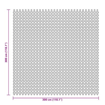 vidaXL Kempingová podložka modrá 3x3 m