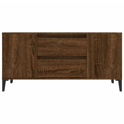 vidaXL TV skrinka hnedý dub 102x44,5x50 cm spracované drevo