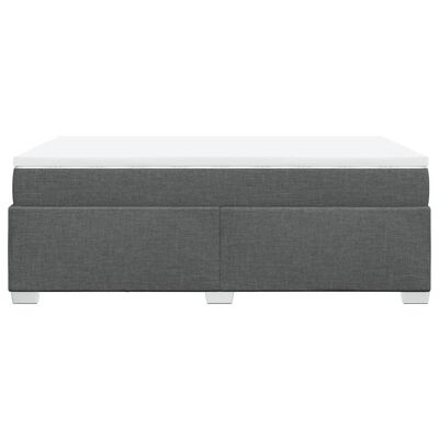 vidaXL Boxspring posteľ s matracom, tmavosivá 120x190 cm, látka